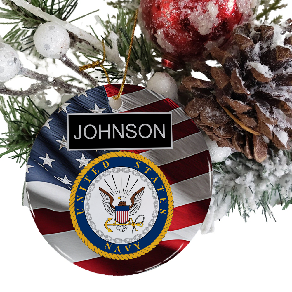 Military Rank Insignia Ceramic Ornament