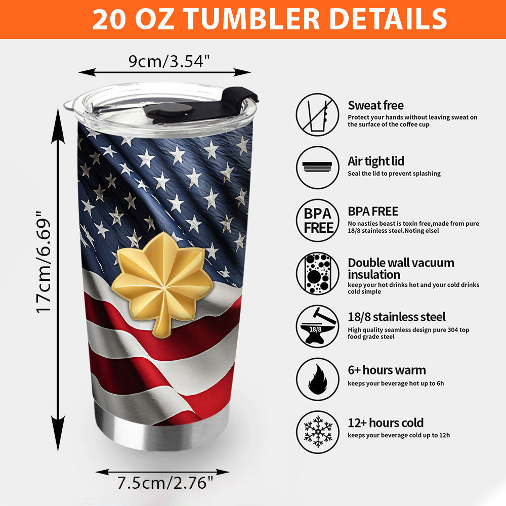 Military Rank Insignia Tumbler