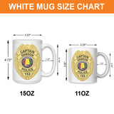 Policeman and Badge Personalized Mug