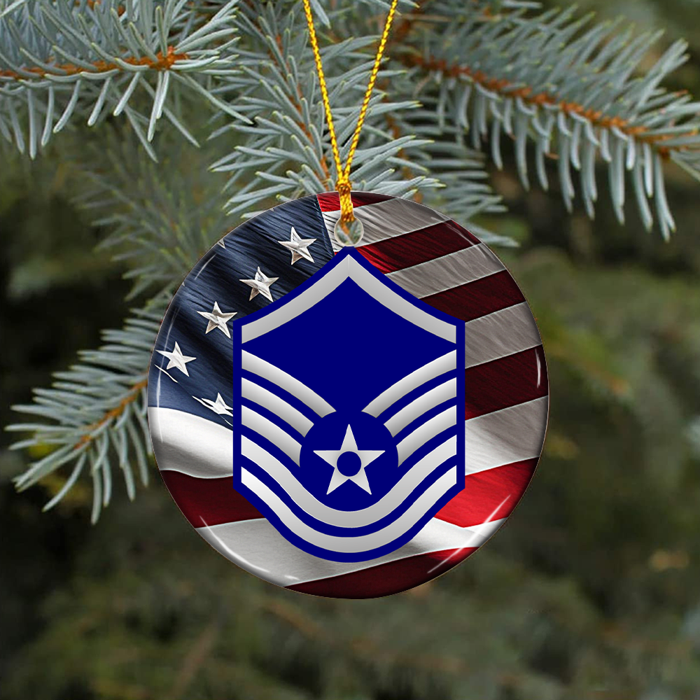 Military Rank Insignia Ceramic Ornament