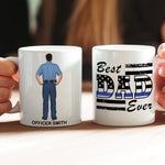 Policeman Deputy Sheriff Personalized White Ceramic Mug