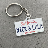 California License Plate Keychain