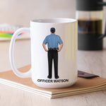 Policeman Deputy Sheriff Personalized White Ceramic Mug