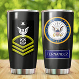 Military Rank Insignia Tumbler