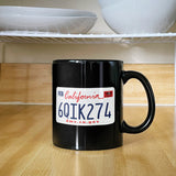 California License Plate Ceramic Mug