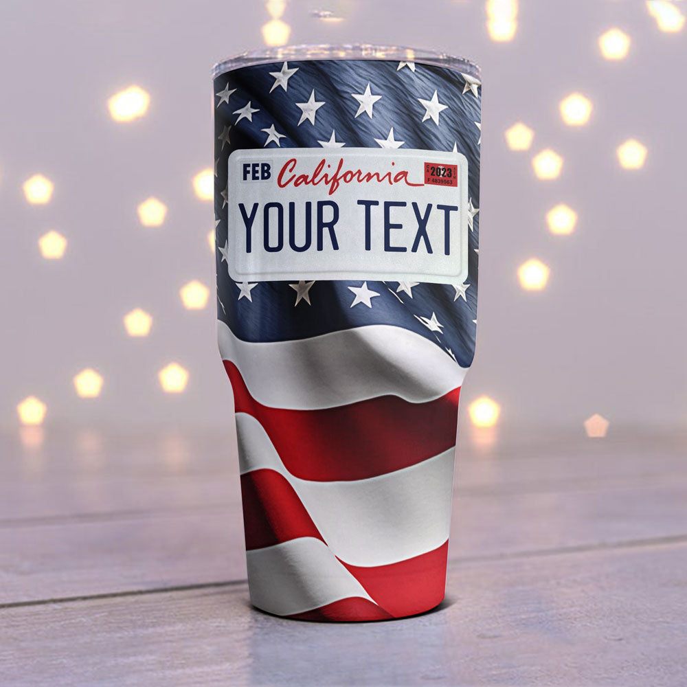 California License Plate Tumbler – Milaste