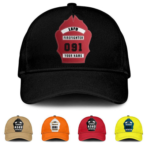 Firefighter Helmet Shield Customizable Classic Cap - Milaste
