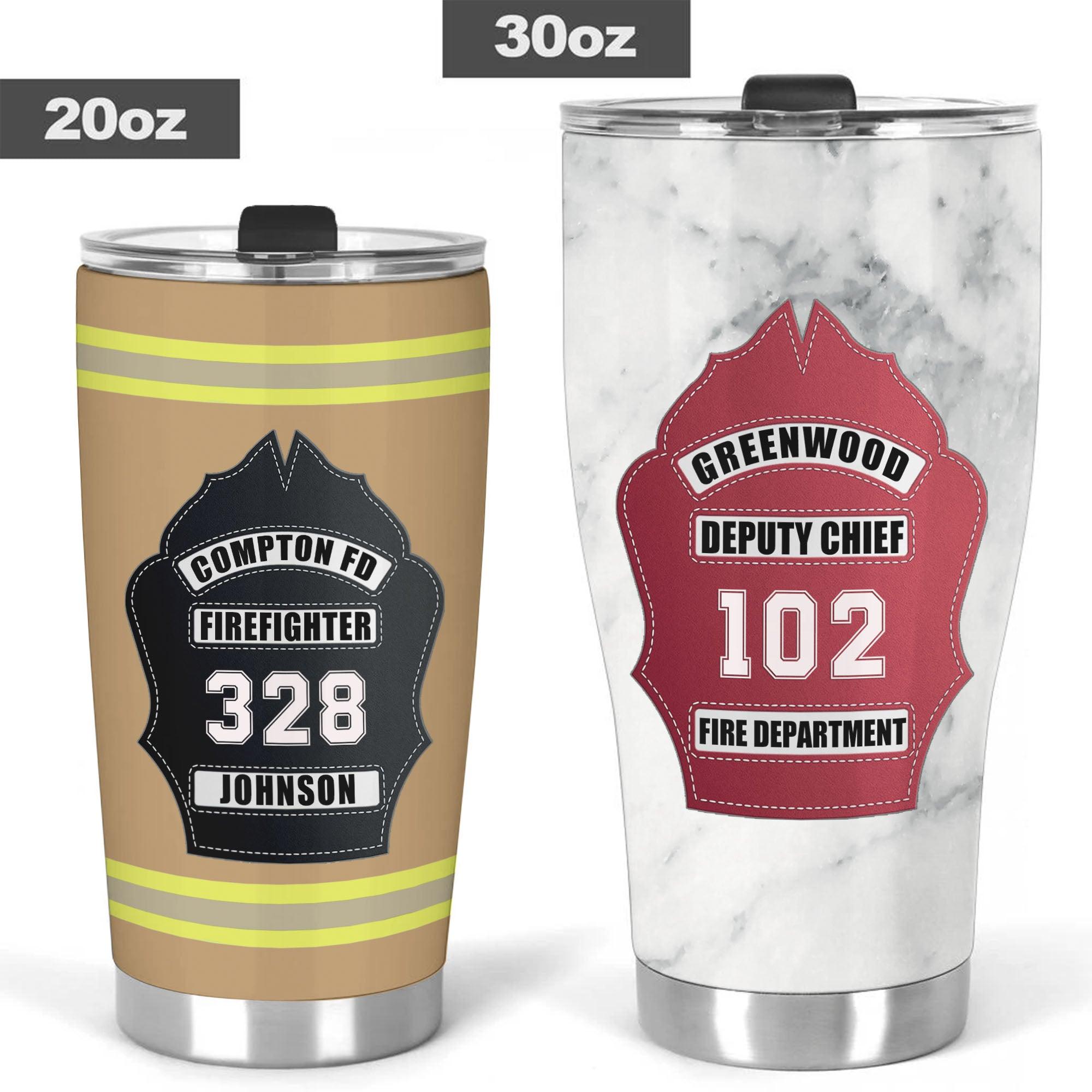 Firefighter Engraved Tumbler — Maddie & Co.