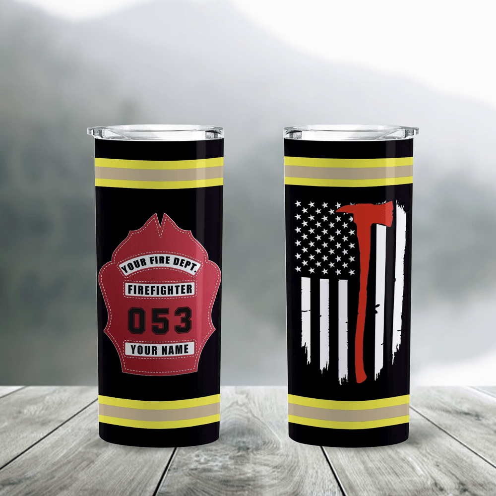 IAFF Custom Engraved Tumbler cup - YETI 20oz or 30oz Firefighter