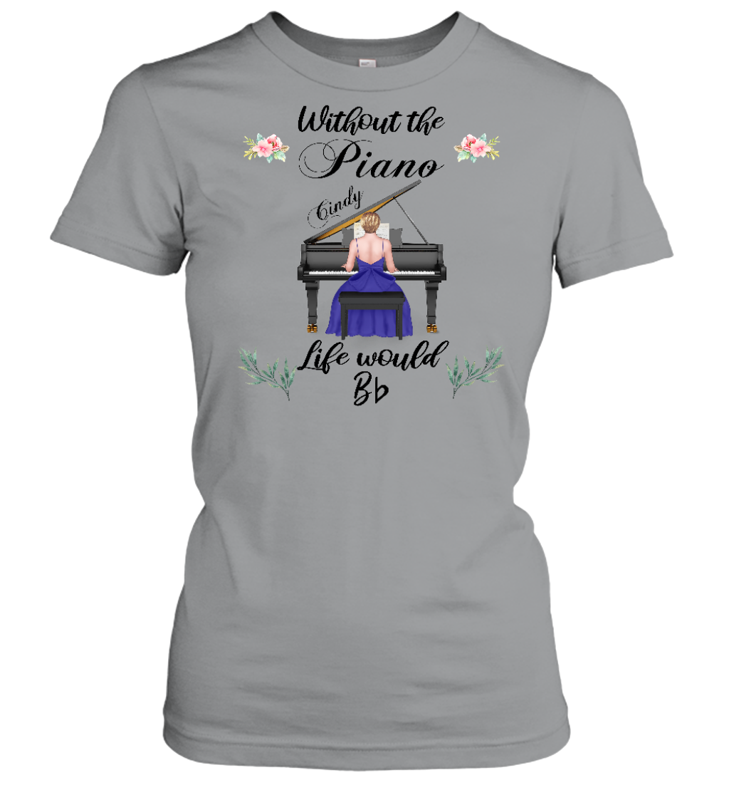 Female Piano Player Personalized Shirts